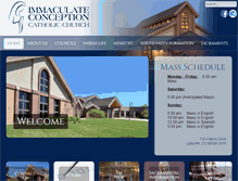 Tablet Screenshot of lafayettecatholic.org